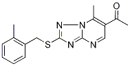 1-{7-Methyl-2-[(2-methylbenzyl)thio][1,2,4]-triazolo[1,5-a]pyrimidin-6-yl}ethanone CAS#: 879044-17-4