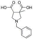 1-BENZYL-3-METHYL-PYRROLIDINE-3,4-DICARBOXYLIC ACID CAS#: 885956-64-9