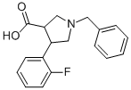1-BENZYL-4-(2-FLUORO-PHENYL)-PYRROLIDINE-3-CARBOXYLIC ACID CAS#: 874990-50-8