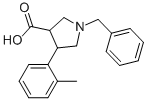 1-BENZYL-4-(2-METHYL-PHENYL)-PYRROLIDINE-3-CARBOXYLIC ACID CAS#: 874990-41-7