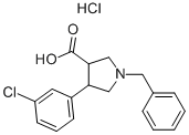 1-BENZYL-4-(3-CHLORO-PHENYL)-PYRROLIDINE-3-CARBOXYLIC ACID HYDROCHLORIDE CAS#: 874990-63-3