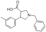 1-BENZYL-4-(3-METHYL-PHENYL)-PYRROLIDINE-3-CARBOXYLIC ACID CAS#: 874990-37-1
