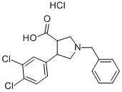 1-BENZYL-4-(3,4-DICHLORO-PHENYL)-PYRROLIDINE-3-CARBOXYLIC ACID HYDROCHLORIDE CAS#: 874990-78-0