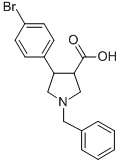 1-BENZYL-4-(4-BROMO-PHENYL)-PYRROLIDINE-3-CARBOXYLIC ACID HYDROCHLORIDE CAS#: 885959-06-8