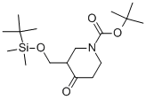 1-BOC-3-[(1,1-DIMETHYLETHYL)DIMETHYLSILYLOXYMETHYL]-PIPERIDIN-4-ONE CAS#: 849767-21-1
