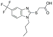 [[1-BUTYL-5-(TRIFLUOROMETHYL)-1H-BENZIMIDAZOL-2-YL]THIO]ACETIC ACID CAS#: 868238-03-3