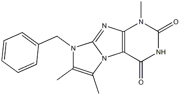 1-Benzyl-2,3,7-trimethyl-1H,7H-1,3a,5,7,8-pentaaza-cyclopenta[a]indene-4,6-dione CAS#: 879453-36-8