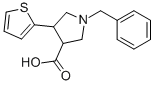 1-Benzyl-4-thiophen-2-yl-pyrrolidine-3-carboxylic acid CAS#: 879686-81-4