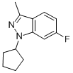 1-CYCLOPENTYL-6-FLUORO-3-METHYL-1H-INDAZOLE CAS#: 885271-69-2