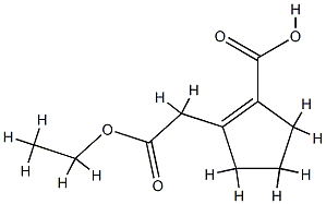 1-Cyclopentene-1-aceticacid,2-carboxy-,ethylester(5CI) CAS#: 830320-00-8