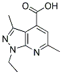 1-ETHYL-3,6-DIMETHYL-1H-PYRAZOLO[3,4-B]PYRIDINE-4-CARBOXYLIC ACID CAS#: 832743-11-0