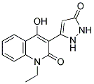 1-ETHYL-4-HYDROXY-3-(5-OXO-2,5-DIHYDRO-1H-PYRAZOL-3-YL)-1H-QUINOLIN-2-ONE CAS#: 866135-98-0