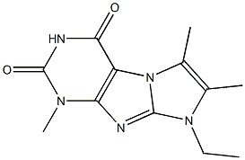 1-Ethyl-2,3,7-trimethyl-1H,7H-1,3a,5,7,8-pentaaza-cyclopenta[a]indene-4,6-dione CAS#: 879445-67-7