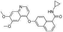 1-NaphthalenecarboxaMide, N-cyclopropyl-6-[(6,7-diMethoxy-4-quinolinyl)oxy]- CAS#: 861874-34-2