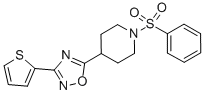 1-(PHENYLSULPHONYL)-4-[3-(THIEN-2-YL)-1,2,4-OXADIAZOL-5-YL]PIPERIDINE CAS#: 887420-60-2