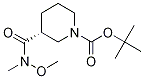 1-Piperidinecarboxylic acid, 3-[(MethoxyMethylaMino)carbonyl]-, 1,1-diMethylethyl ester, (3R)- CAS#: 884510-86-5