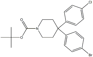 1-Piperidinecarboxylic acid, 4-(4-broMophenyl)-4-(4-chlorophenyl)-, 1,1-diMethylethyl ester CAS#: 857532-23-1