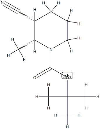 1-Piperidinecarboxylicacid,3-cyano-2-methyl-,1,1-dimethylethylester,(2R,3R)-rel-(9CI) CAS#: 828300-48-7