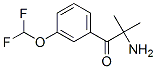 1-Propanone,  2-amino-1-[3-(difluoromethoxy)phenyl]-2-methyl- CAS#: 876011-44-8