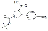 1-(TERT-BUTOXYCARBONYL)-4-(4-CYANOPHENYL)PYRROLIDINE-3-CARBOXYLIC ACID CAS#: 885270-65-5