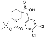 1-[(TERT-BUTYL)OXYCARBONYL]-3-(3,4-DICHLOROBENZYL)PIPERIDINE-3-CARBOXYLIC ACID CAS#: 887344-21-0