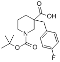 1-[(TERT-BUTYL)OXYCARBONYL]-3-(4-FLUOROBENZYL)PIPERIDINE-3-CARBOXYLIC ACID CAS#: 887344-22-1