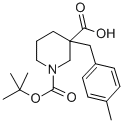 1-[(TERT-BUTYL)OXYCARBONYL]-3-(4-METHYLBENZYL)PIPERIDINE-3-CARBOXYLIC ACID CAS#: 887344-23-2