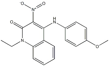 1-ethyl-4-[(4-methoxyphenyl)amino]-3-nitroquinolin-2(1H)-one CAS#: 877803-73-1