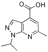 1-isopropyl-6-methyl-1H-pyrazolo[3,4-b]pyridine-4-carboxylic acid(SALTDATA: FREE) CAS#: 883544-72-7