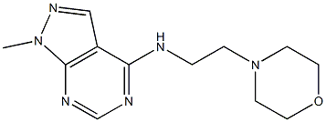 1-methyl-N-[2-(morpholin-4-yl)ethyl]-1H-pyrazolo[3,4-d]pyrimidin-4-amine CAS#: 869072-52-6