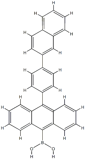 10-[4-(2-naphthalenyl)phenyl]-9-anthracenyl]-Boronic acid CAS#: 853945-48-9