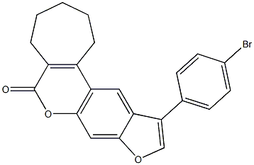 11-(4-bromophenyl)-2,3,4,5-tetrahydrocyclohepta[c]furo[3,2-g]chromen-6(1H)-one CAS#: 858758-04-0