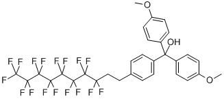 1,1-Di-(4-methoxyphenyl)-1-[4-(1H,1H,2H,2H-perfluorodecyl)phenyl]methanol CAS#: 865758-47-0