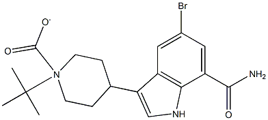 1,1-dimethylethyl-4-[7-(aminocarbonyl)-5-bromo-1H-indol-3-yl]-1-piperidine carboxylate CAS#: 860625-18-9