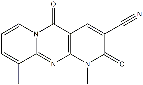 1,10-dimethyl-2,5-dioxo-1,5-dihydro-2H-dipyrido[1,2-a:2,3-d]pyrimidine-3-carbonitrile CAS#: 879947-81-6