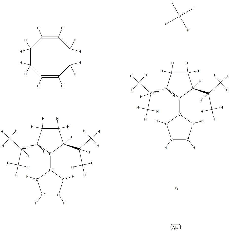 1,1Bis((2S,5S)-2,5-di-i-propylphospholano)ferrocene(cyclooctadiene)rhodium(I) tetrafluoroborate CAS#: 854920-94-8