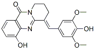 11H-Pyrido[2,1-b]quinazolin-11-one,  6,7,8,9-tetrahydro-4-hydroxy-6-[(4-hydroxy-3,5-dimethoxyphenyl)methylene]-,  (6E)- CAS#: 862080-94-2