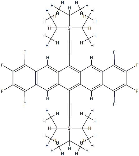 [(1,2,3,4,8,9,10,11-Octafluoro-6,13-pentacenediyl)di-2,1-ethynediyl]bis[tris(1-methylethyl)silane CAS#: 859849-50-6