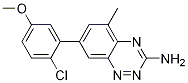 1,2,4-Benzotriazin-3-aMine, 7-(2-chloro-5-Methoxyphenyl)-5-Methyl- CAS#: 867330-72-1