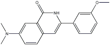 1(2H)-Isoquinolinone, 7-(dimethylamino)-3-(3-methoxyphenyl)- CAS#: 862469-60-1