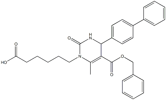1(2H)-PyriMidinehexanoic acid, 4-[1,1'-biphenyl]-4-yl-3,4-dihydro-6-Methyl-2-oxo-5-[(phenylMethoxy)carbonyl]- CAS#: 831217-43-7