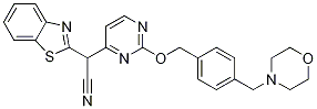 (1,3-Benzothiazol-2-yl)[2-[[4-[(morpholin-4-yl)methyl]benzyl]oxy]pyrimidin-4-yl]acetonitrile CAS#: 848344-36-5