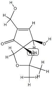 1,3-Dioxaspiro[4.4]non-7-en-6-one, 9-hydroxy-7-(hydroxymethyl)-2,2-dimethyl-, (5R,9R)-rel- (9CI) CAS#: 819070-94-5