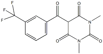 1,3-dimethyl-5-[3-(trifluoromethyl)benzoyl]-2,4,6(1H,3H,5H)-pyrimidinetrione CAS#: 866156-21-0