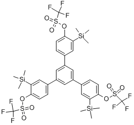 1,3,5-TRIS[4-(TRIFLUOROMETHANESULFONYLOXY)-3-(TRIMETHYLSILYL)PHENYL]BENZENE CAS#: 847925-63-7