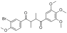 1,4-BUTANEDIONE, 1-(3-BROMO-4-METHOXYPHENYL)-2,3-DIMETHYL-4-(3,4,5-TRIMETHOXYPHENYL)- CAS#: 874150-52-4