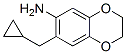 1,4-Benzodioxin-6-amine, 7-(cyclopropylmethyl)-2,3-dihydro- CAS#: 885123-50-2