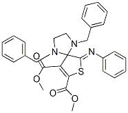 1,4-DIBENZYL-6-PHENYLIMINO-7-THIA-1,4-DIAZA-SPIRO[4.4]NON-8-ENE-8,9-DICARBOXYLIC ACID DIMETHYL ESTER CAS#: 885722-25-8