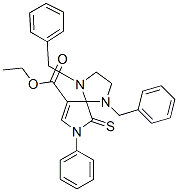 1,4-DIBENZYL-7-PHENYL-6-THIOXO-1,4,7-TRIAZA-SPIRO[4.4]NON-8-ENE-9-CARBOXYLIC ACID ETHYL ESTER CAS#: 885722-38-3