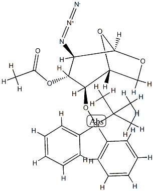 1,6-Anhydro-2-azido-2-deoxy-4-o-[(1,1-dimethylethyl)diphenylsilyl]-beta-D-glucopyranose3-acetate CAS#: 850637-35-3